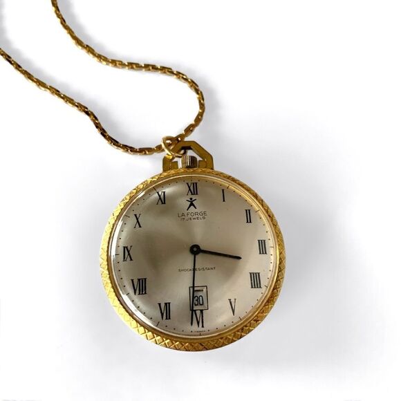 La Forge 17 Jewels Gold Pocket Watch main image 5